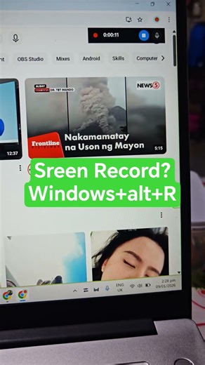 Screen Record? Windows +alt+R #shortsvideos #shorts #windows11 #shortcutkeys