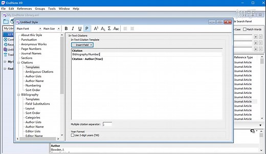 Endnote自定义参考文献格式