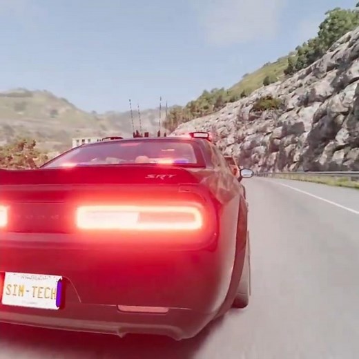 Extreme PIT Maneuver #3 - Realistic Police Chase and crash Simulation