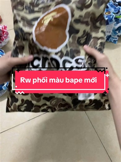 Review phối màu Bape mới nhấtt!! #crocs #bape #review #viral