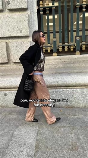 Elegant and Fun Sequins Pants Outfit Inspiration