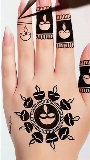 Diwali 🪔 special mehndi design#mehndi #hennadesign #diwali #artist #kaushhenna #beautiful