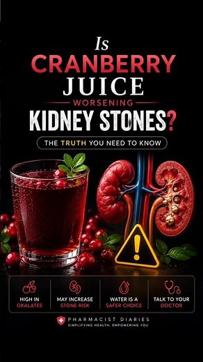 The UTI Remedy That Could Backfire on Your Kidneys#KidneyStones #CranberryJuice #UTI