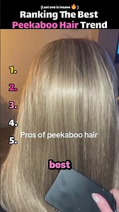 Ranking The Best Peekaboo Hair Reveals Part 1 💇‍♀️🔥 #usa #peekaboohair #hairtransformation