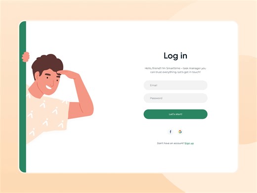 Login Web Animation