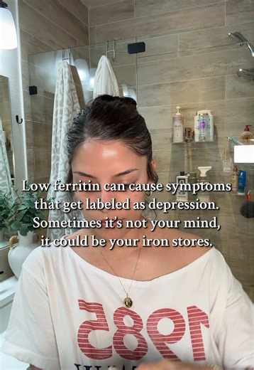 Low ferritin can cause symptoms that are often labeled as depression, even when the root cause is physical. Iron is essential for oxygen delivery to the brain and for neurotransmitters like dopamine and serotonin, which directly affect mood, focus, and motivation. When iron stores are low, people can experience fatigue, low mood, anxiety, brain fog, and loss of interest in daily life—symptoms that closely resemble depression. That doesn’t mean mental health isn’t real or important, but it does m