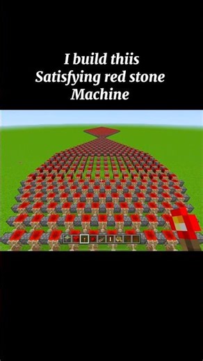 Redstone satisfaction machine 1. #minecraft #redstone #satisfying #satisfyingvideo #minecraftshorts