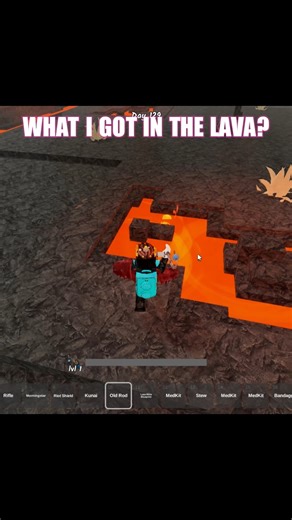 Fishing in the lava #99nightintheforest #roblox #johngaming