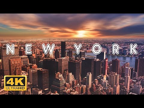 New York City ,USA in 4K ULTRA HD 🇺🇸 - DRONE SHOTS Above NYC (60FPS)