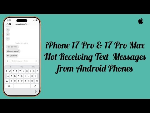 iPhone 17 Pro/17 Pro Max Not Receiving Text Messages from Android 2025 (Fixed)