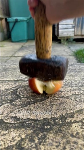 Slow motion hammer vs apple #shorts