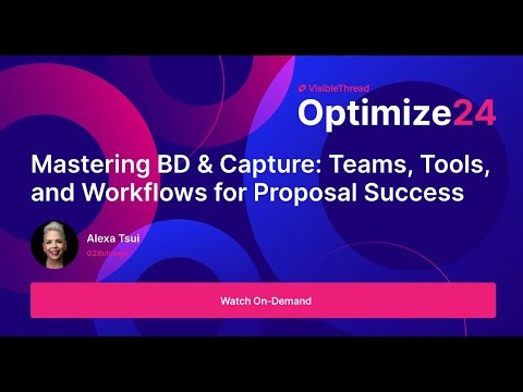 GovCon Business Development & Capture: Build High-Performing Teams & Win More Proposals