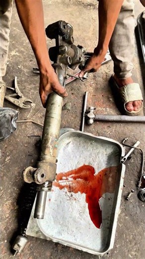 Steering rack parts separating for repair!