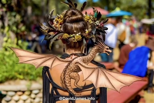 3.8K views · 114 reactions | Brought a henna tattoo to life Texas Renaissance Festival | DavidJames.info | Facebook