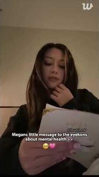 Megans little mental health message to the eyekons ❤ | #mentalhealth #Megan #katseye #cute #fyp