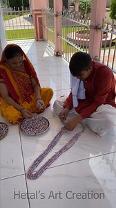 5M views · 174K reactions | Beautiful Flower garlands for God - Mala #god #garland #flower | Hetal's Art - Creation | Facebook