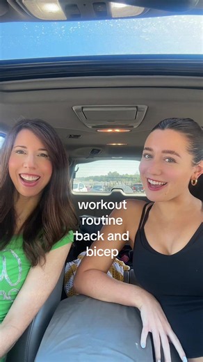 Back and Bicep Workout Routine with My Mom 😍 | Gymtok