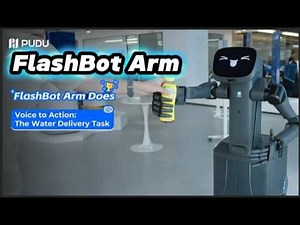 Pudu Unveils Semi-Humanoid AI Service Robot - FlashBot Arm