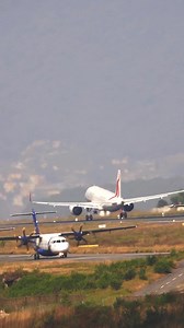 ✈️Srilankan Airlines Airbus A320 & Biman Bangladesh Boeing 737 takes off from Kathmandu | Fly Nepal