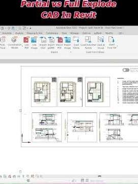 Partial vs Full Explode CAD in Revit | What’s the Difference? 🚀 #shorts #ytshorts #Revit