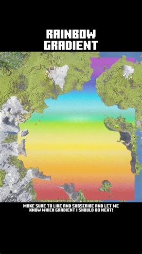 The Rainbow Gradient #minecraft #satisfying