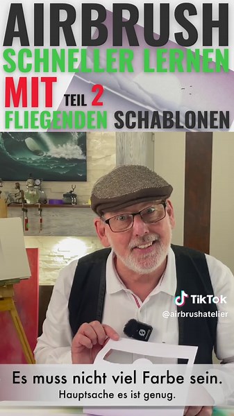 Airbrush lernen: Farben und Schablonen für Einsteiger