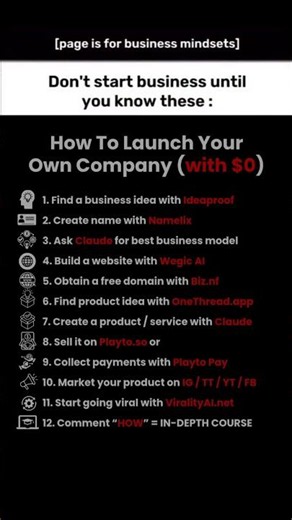 😳 How To Launch Your Own Company (with $0) 👇