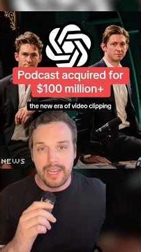 Why This Podcast Was Acquired For $100 Million #tech #openai