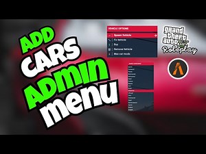 How to add addon cars to admin in FiveM Server