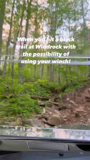 It’s the fun things… #windrockpark #windrock #trails #offroad #winch | Windrock Park