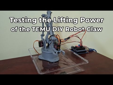Testing the Lifting Power of the TEMU Robot Claw #robotic #arduino #roboticarm