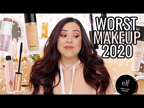 WORST MAKEUP OF 2020! MOST DISAPPOINTING PRODUCTS I TRIED THIS YEAR