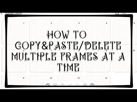 How to Copy & Paste/Delete Multiple Frames at a Time in FlipaClip