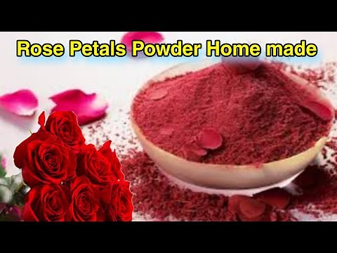 How to make Rose powder at home with left over roses