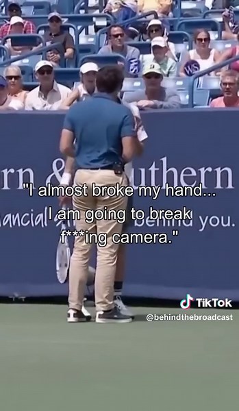 Tennis Star Daniil Medvedev Camera Collision Incident