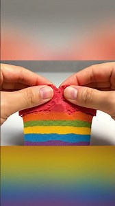 ASMR: Tearing a Rainbow Sponge 🌈 #Satisfying #ASMR #AI