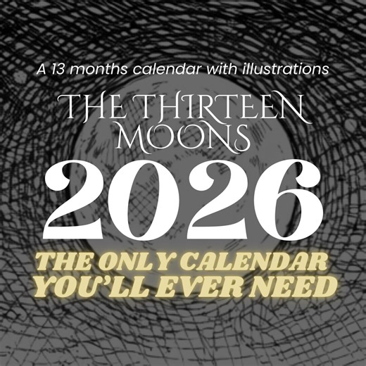 The Real 13 Month Moon Calendar 2026 | Timeless Digital - Etsy