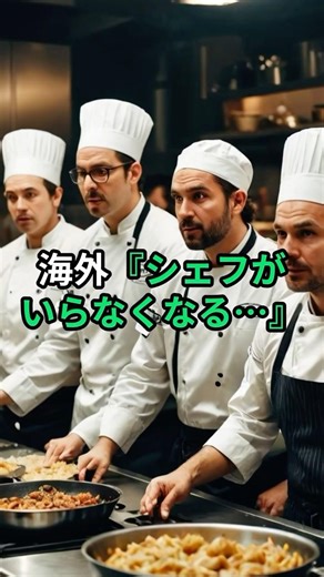 海外「シェフがいらなくなる・・」#日本人#料理#AI