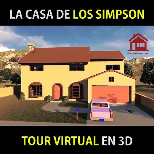 CONOCE la casa de Los Simpson en este nuevo Tour Virtual 🤩 | Planos, diseños, casas y más