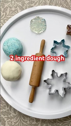 2 ingredient play dough | Simple and fun idea for kids! #diy