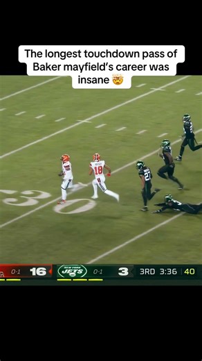 The longest touchdown pass of Baker mayfield’s career was insane 🤯