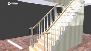 Handrail Follow Wall And Ceiling - 3D model by 3D Software for Stair Design and Production (@Staircon_examples_3Dexport)