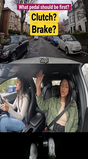 #driving #drivingtest Emergency stops at 10mph always hit worse than 30 😂#lesson #car #moviecars #overtaking #camper #test #funny #foryou #stop #carthorttle