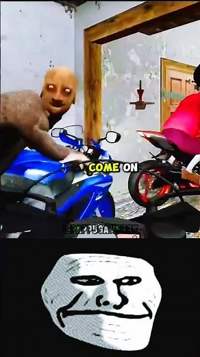 granny game bike racing 🐎😁 || granny horror shorts #granny #horror #shorts