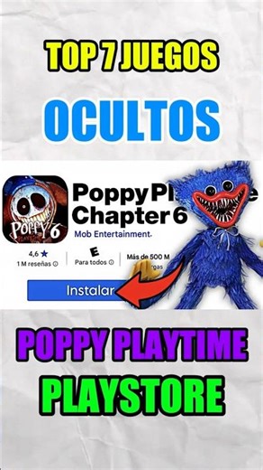 ¡JUEGOS de POPPY PLAYTIME OCULTOS en la PLAYSTORE! 😲