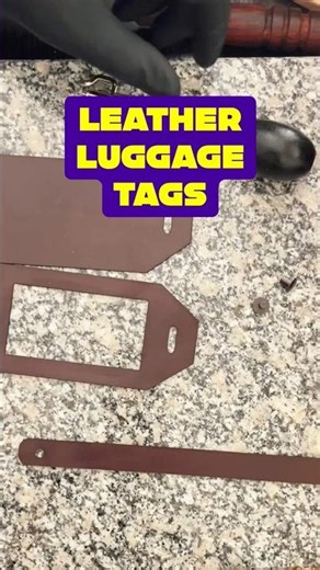 Perfect Leather Tag Process: Cutting, Scoring, and Assembly #diy #leatherwork #craft