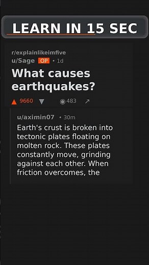 What causes earthquakes? #earthscience