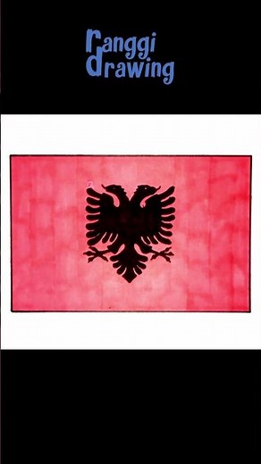 Drawing Albania Flag