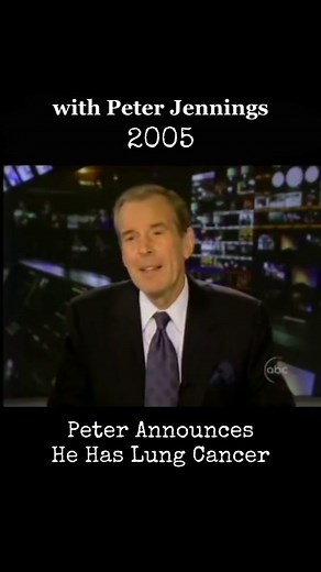 #nostalgia #abcnewswithpeterjennings #lungcancer #2005 | peter news reporter
