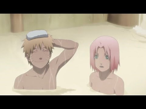 Sakura is shocked to see Naruto in the bath / Sakura Naruto and Hinata bathe in the bath